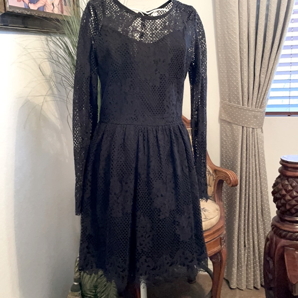 Black lace dress size S